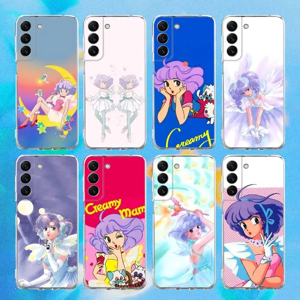 

C-Creamy Mami Magic Phone Case Silicone For Samsung S30,S23,21,22,20 Ultra,S20 FE lite,S10,9,PIus Note20ultra Cover Clear