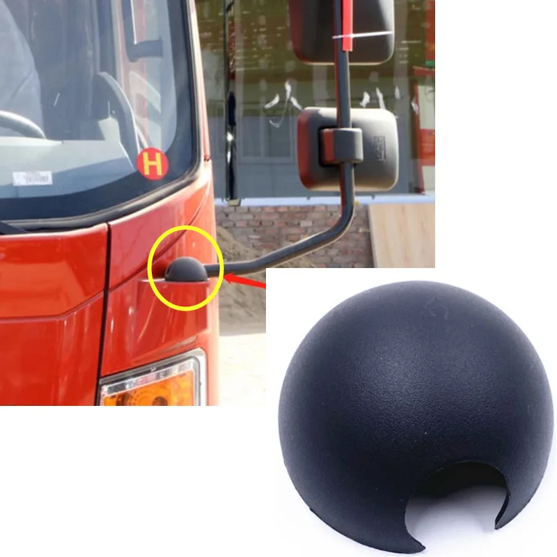 For CNHTC SINOTRUK Howo Light Truck Rearview Mirror Cover Base Rust Proof Cover Half Round Truck Parts