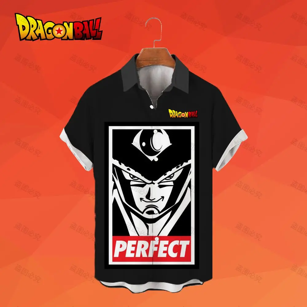 Vegeta Dragon Ball Z Men's Shirts Blouse Beach Style Playa Cool 2024 Fashion Anime Aesthetic Clothing Man Clothes 5XL Streetwear