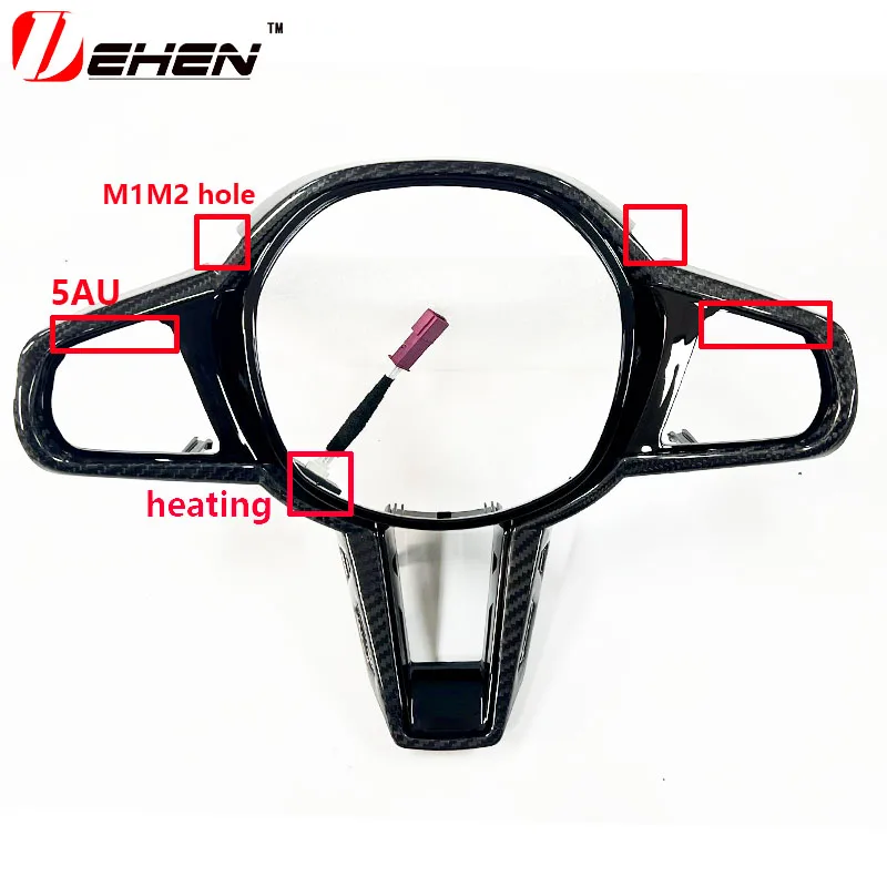 

Suitable for X3M X4M X5M X6M M5 F90 F95F96F97F98 G32 G87 G80 G82 G20 G42 G22 G26 G30 M3 M4 CS carbon fiber steering wheel covers