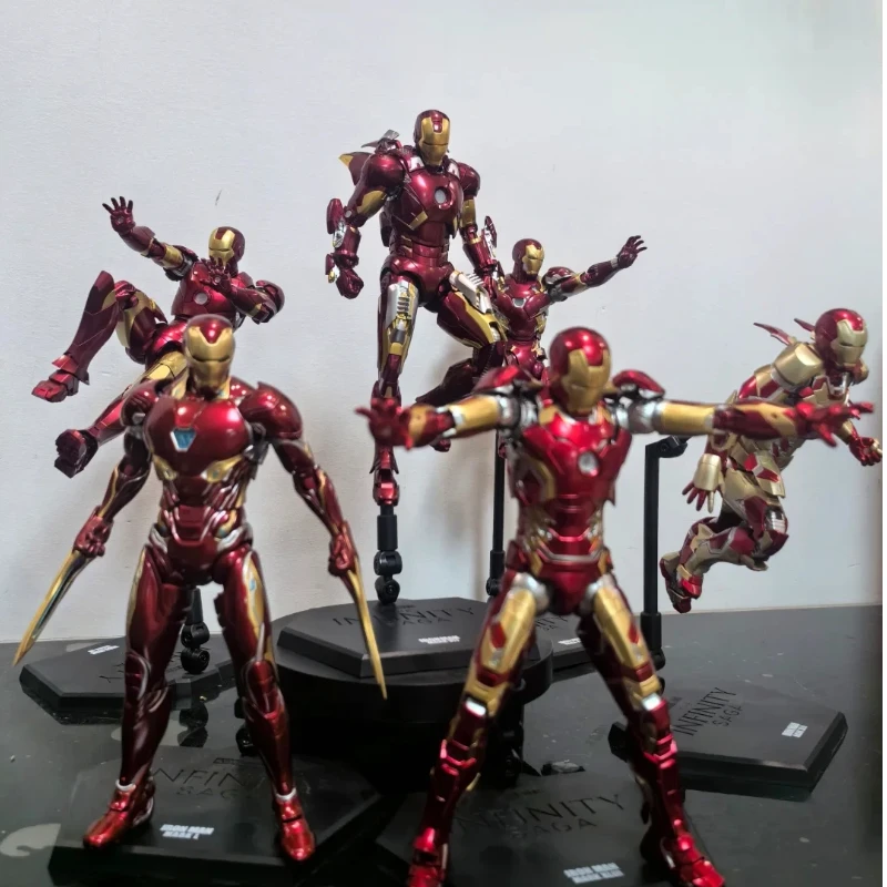 

Коллекционная фигурка Железного человека Migu Marvel Avengers в масштабе 1:9 с заменяемыми аксессуарами для взрослых, модель-украшение для демонстрации