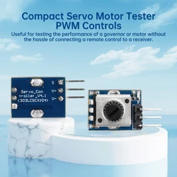 Mini Servo Motor 5-24V PWM Microcontroller Control Brushless Fan Electric Tuning Tester Model Aircraft Motor Speed Controller