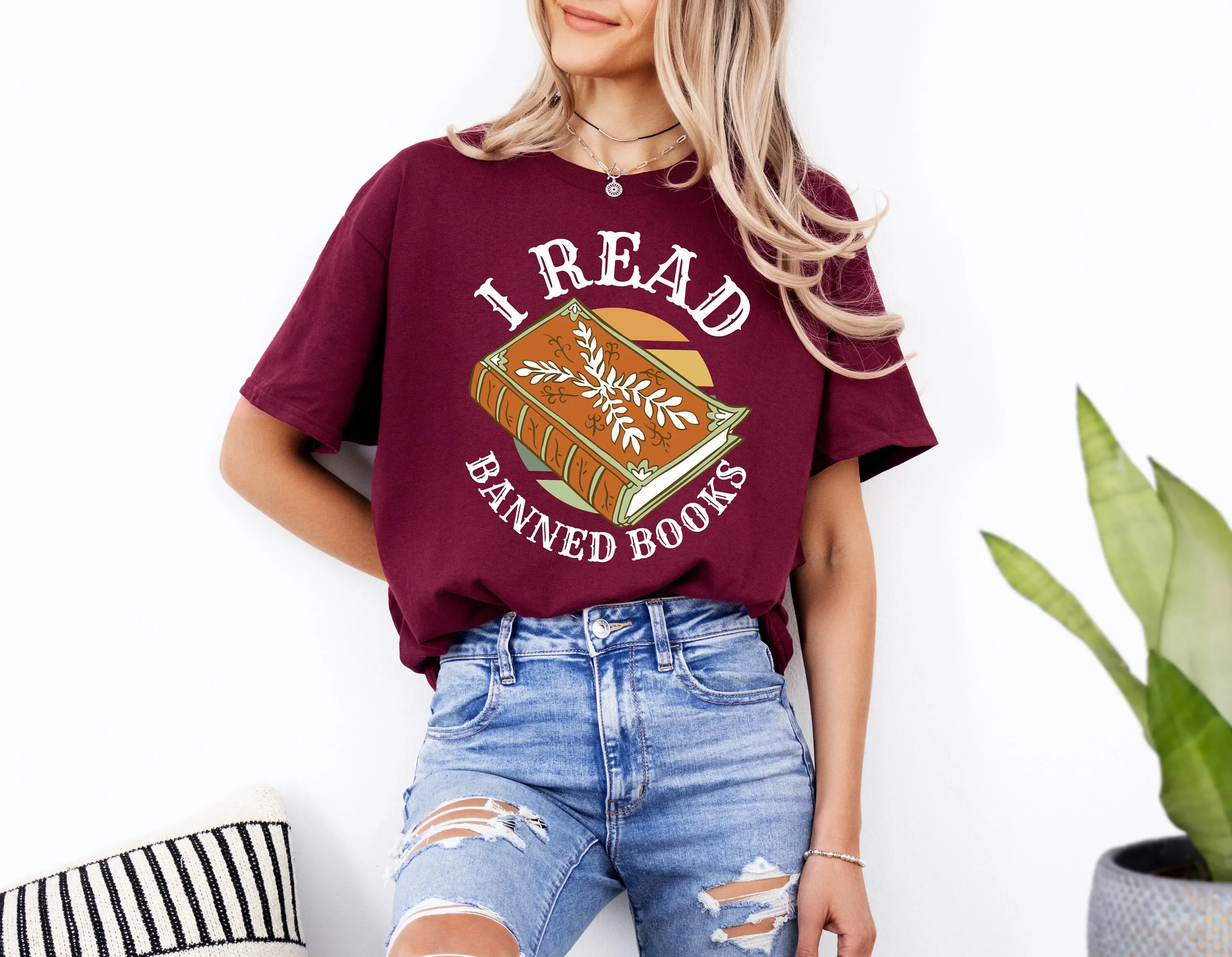 I Read Banned Books T Shirt Reading Love For Book Lover Bookworm