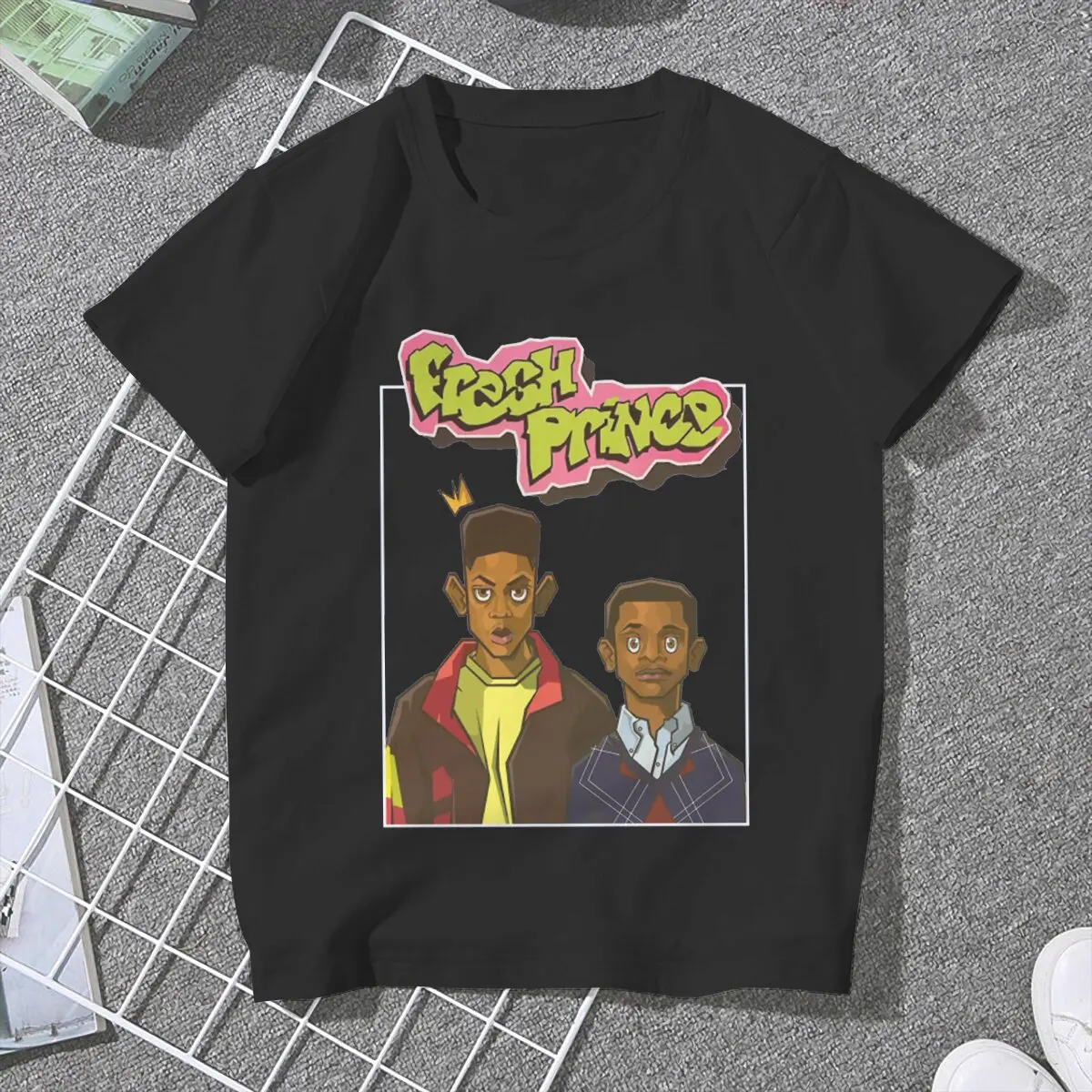 Duet Jokes Women Tshirts The Fresh Prince of Bel-Air TV Series Gothic Vintage Female Clothing Loose Graphic Streetwear