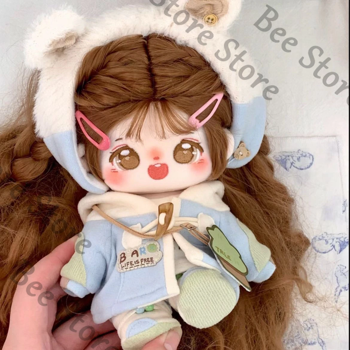 

Набор супер милых кукол без атрибутов, блинный динозавр «Xiong Sen Beibei», 20 см, универсальная кукольная одежда, носимая и съемная