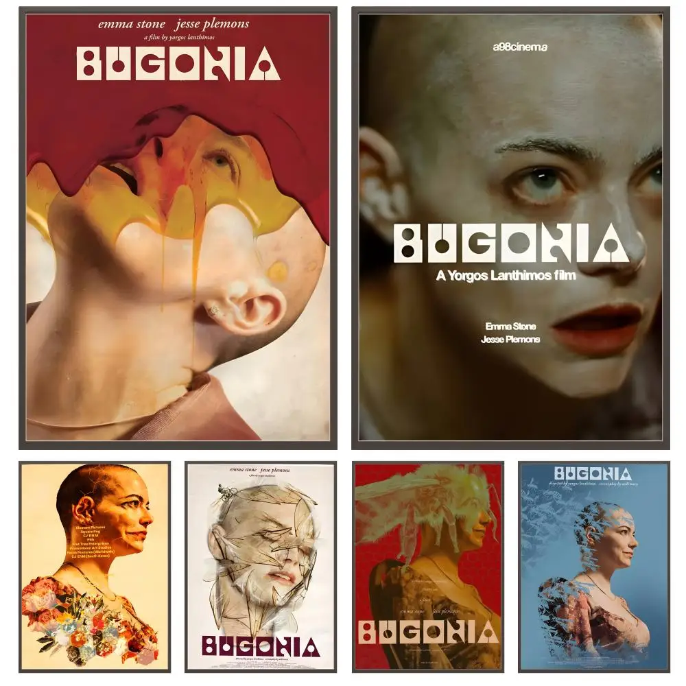 ملصق فيلم Bugonia متعدد الاستخدامات عالي الدقة مقاوم للماء لتزيين الحائط ذاتي اللصق لأي مساحة هدية مثالية