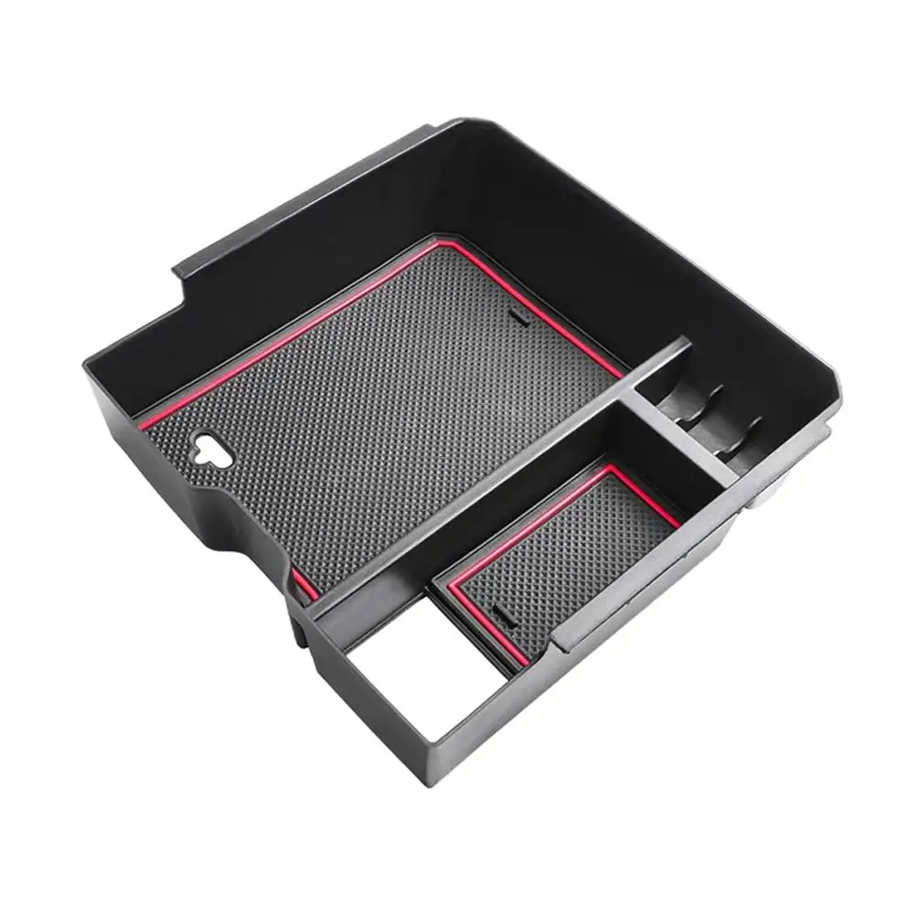 Car Armrest Storage Box Tray Console Organizer Holder for Ford Ranger Everest 2023 Electric handbrake Auto Interior Accesso L5P6