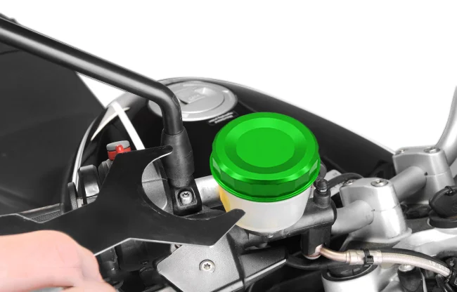 Accesorios de motocicleta para Z1000 Z1000SX ninja1000sx VERESYS 1000SE, cubierta de depósito de líquido de embrague de freno delantero, tapa de aceite de fluido