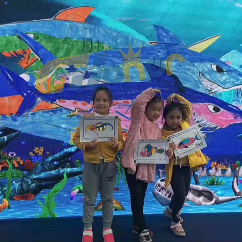 Proyektor Interaktif AR 3D Hologram Simulator Proyeksi Gambar Interaktif Proyektor Interaktif