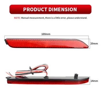 2 ks LED brzdových světel do zadního nárazníku pro Toyota RAV4 Camry Sienna Avalon Harrier WISH pro Lexus IS-F GX470 RX300 NX RC 10 nejlepší prodej Nárazník pro Toyota Harrier - №8