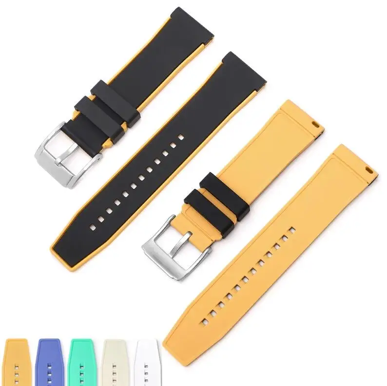 Rubber Silicone Strap 22mm Men Women Sport Waterproof Quick Release Watch Band Bracelet for Swatch X Blancpain Five Ocean Series