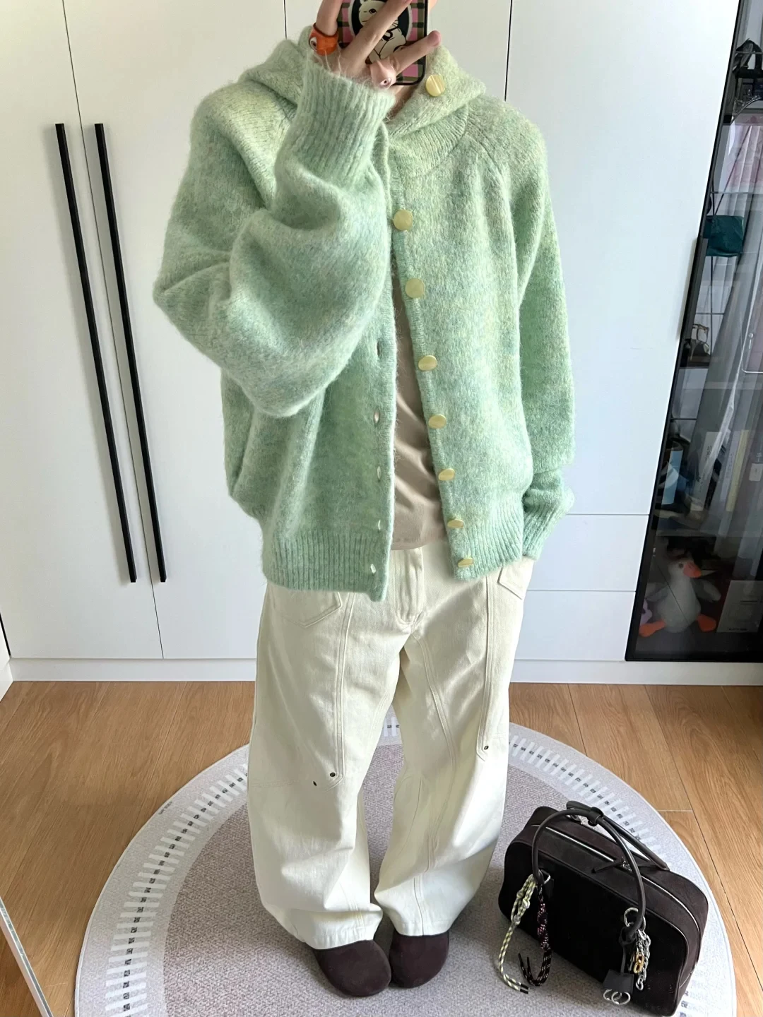 

Свитера Джемперы Кардиганы Женские двойные молнии Акриловый хлопок с бантом Укороченный крой Школьница Преппи Сладкие милые модные молодые