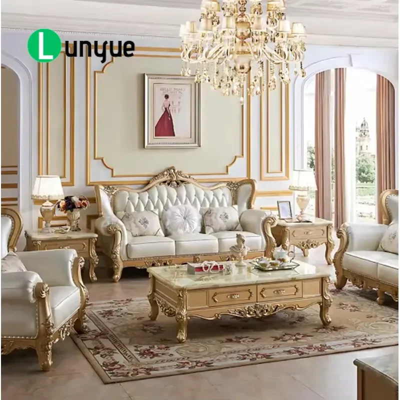 Modern Light Luxury Leather Sofa Set 1+2+3 Seater Combination Living Room Furniture for Apartment High Comfort Durable Design
