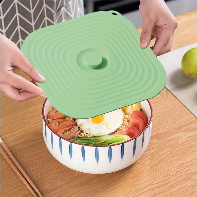 

5-PC Heat Resistant Silicone Microwave Covers, Reusable Suction Lids for Bowls & Pots, Dishwasher Safe for Fridge/Freezer/Oven