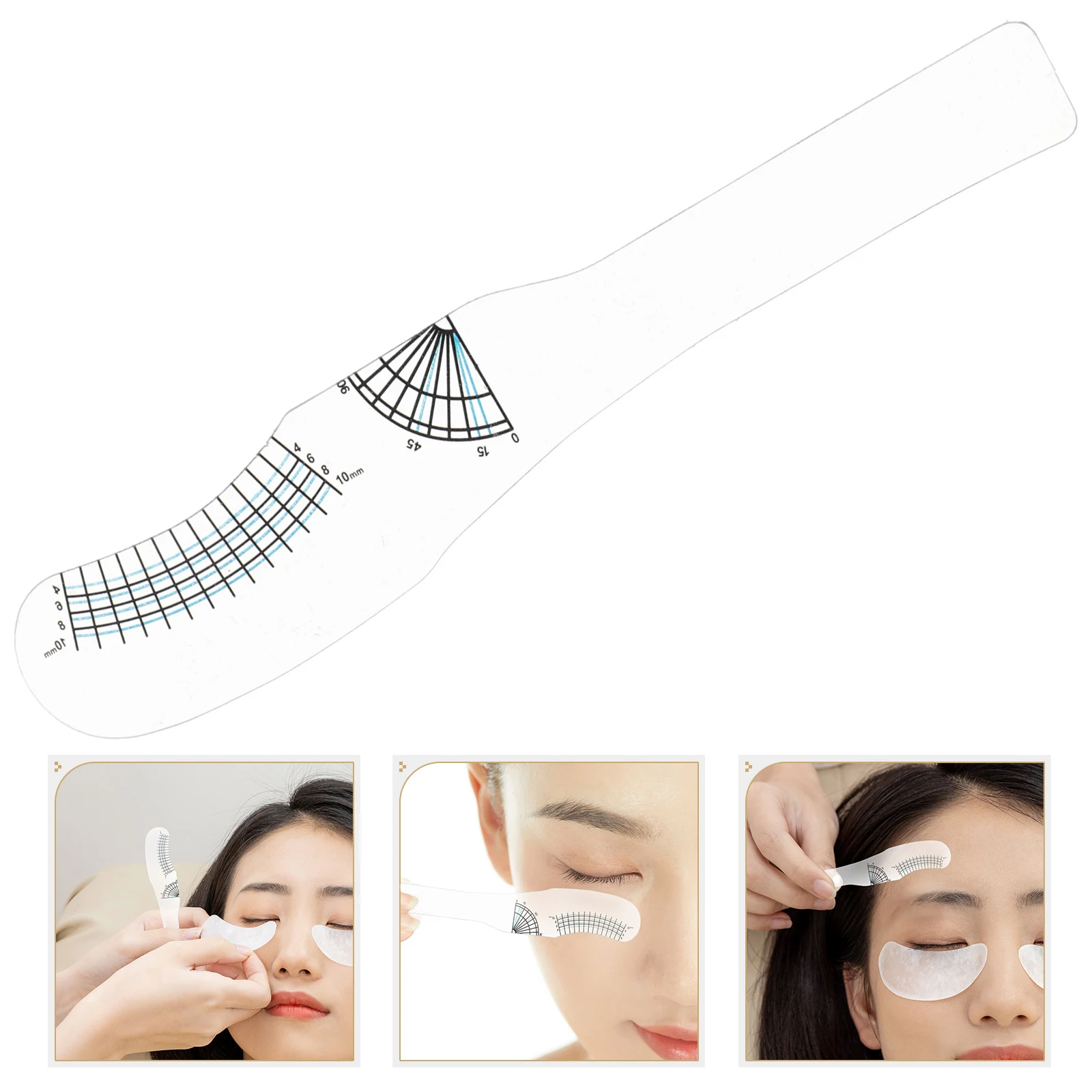 

10pcs Eyelash Measuring Tool Length Ruler Curling Portable Eyelashes Measurement Lash Tech Must Haves Salons Grooming Kit