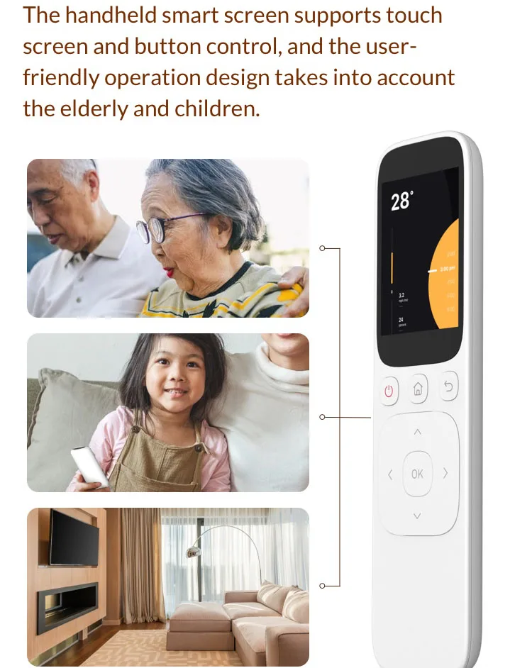 RAISE Tuya WiFi Tuya Smart Central Control Panel Wireless Touch Screen Handheld IR Remote Controller For Home Appliance