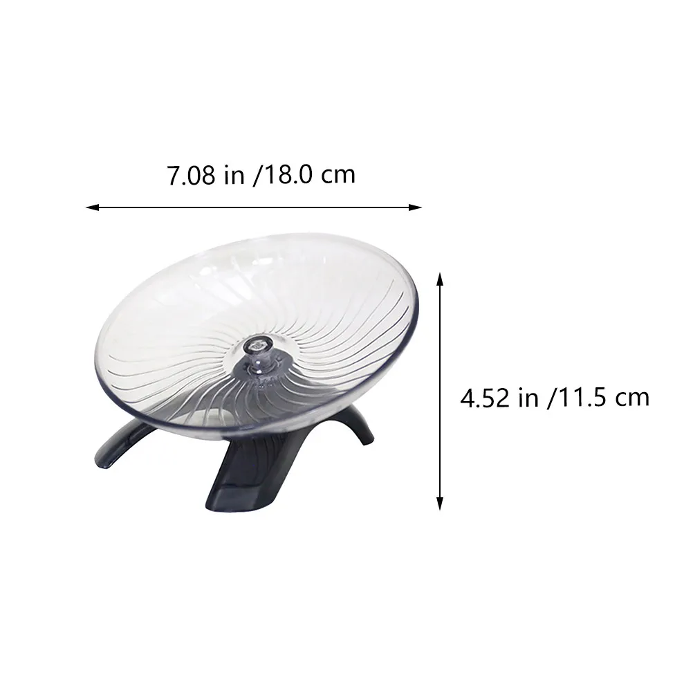 1Pcs Plastic Silent Hamster Running Wheel Bearing Exercise Disk Pet Running Plaything Gray Random Color Suitable for Small Pets