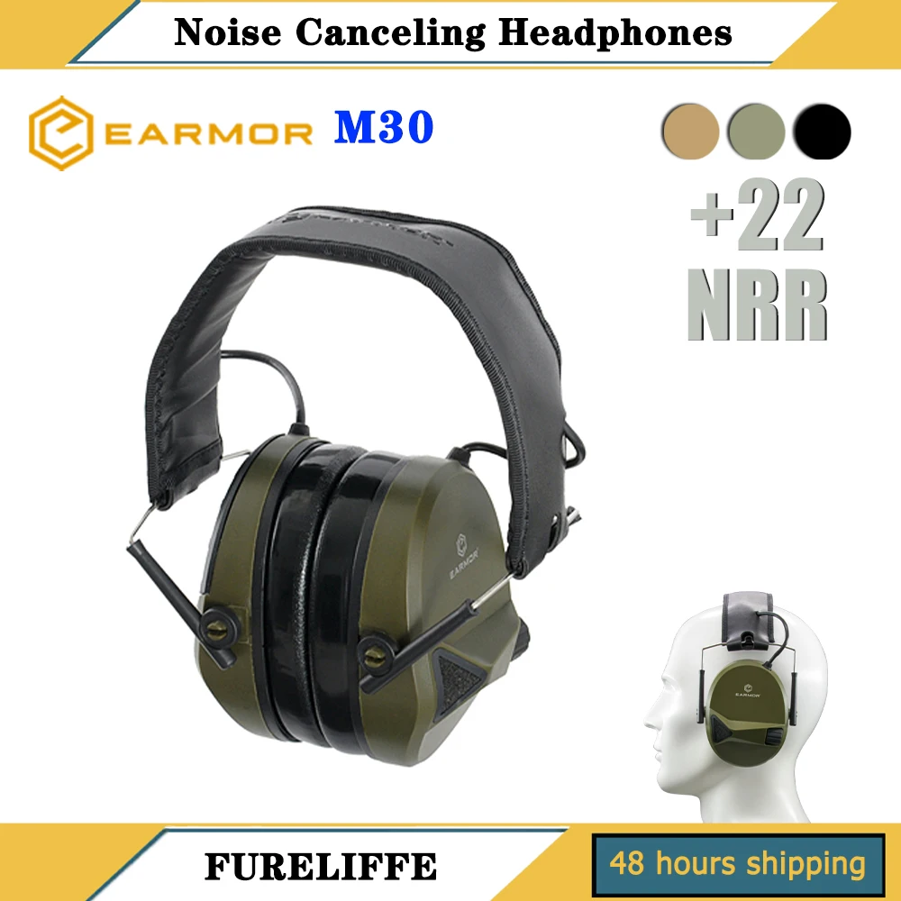 

Тактические наушники EARMOR M30, охотничий пистолет, стрельба, защита слуха, электронные наушники с шумоподавлением, голосовое отслеживание NRR22d
