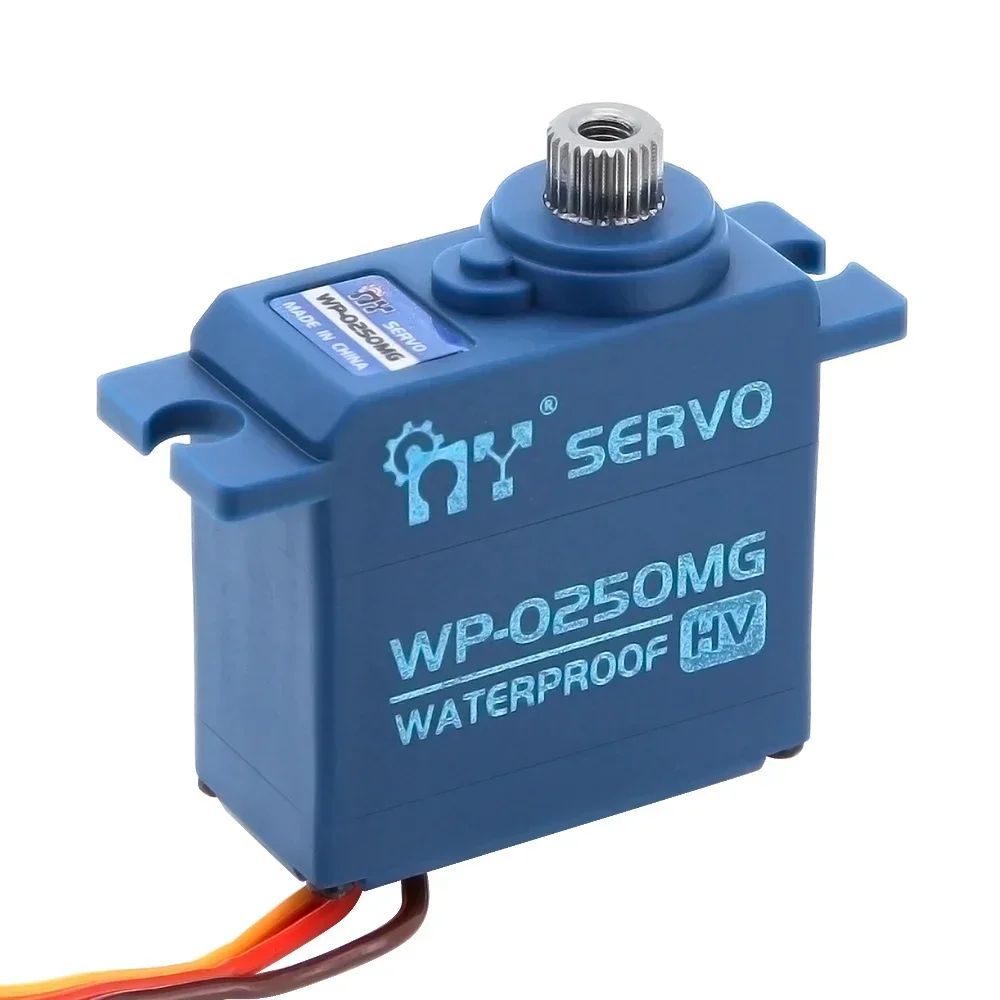 SERWOMOTOR MIKRO WP-0250MG 6.8KG WYSOKOSZYBKI (8.4V) - WODOODPORNY, Z METALOWYM PRZEKŁADNIEM DO SAMOCHODÓW RC W SKALI 1/16 I KOMPAKTOWYCH MODELI POJAZDÓW