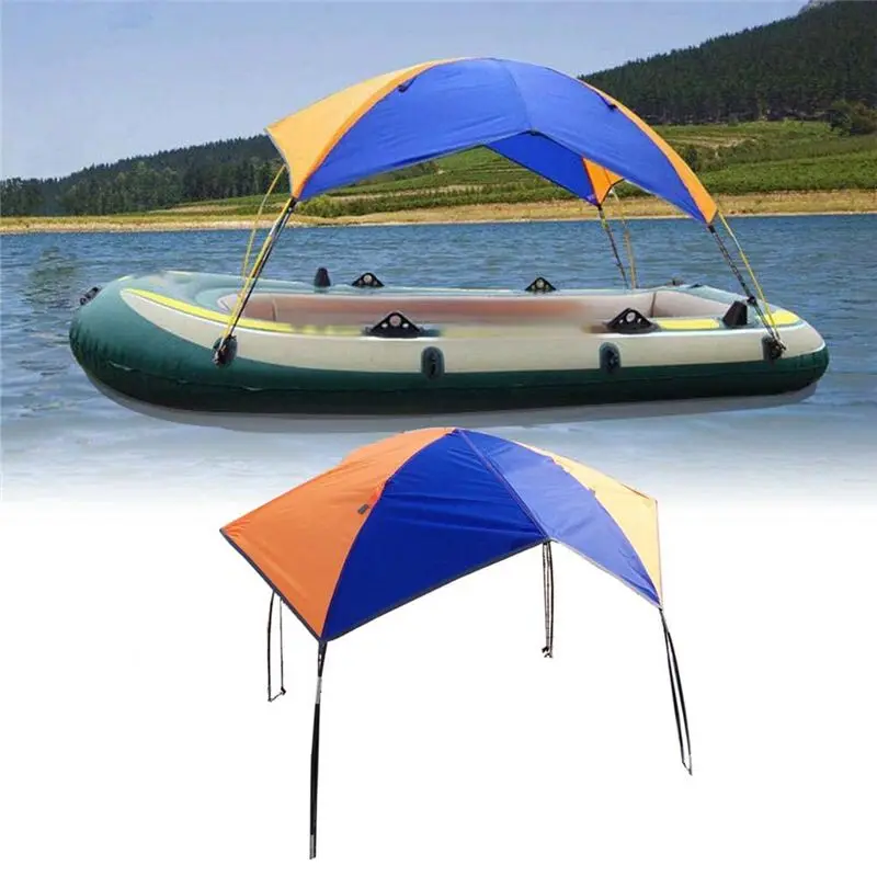 ABJV Boat Canopy Sun Shade Inflatable Canoe Ship Kayak Cover Sunscreen Oxford Cloth Sunshade Awning for Kayaking Surfing
