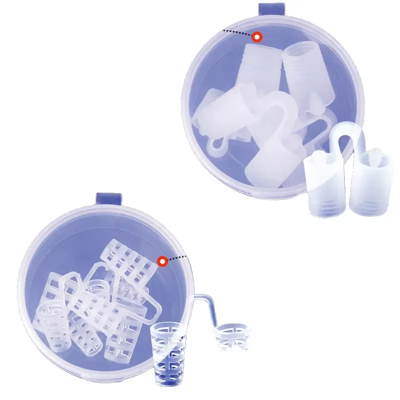 1/2/4/6set Anti Snoring Breathe Easy Sleep Nose Clip Snore Stopper Aid Nasal Dilators Device Congestion Aid No Strips Cones