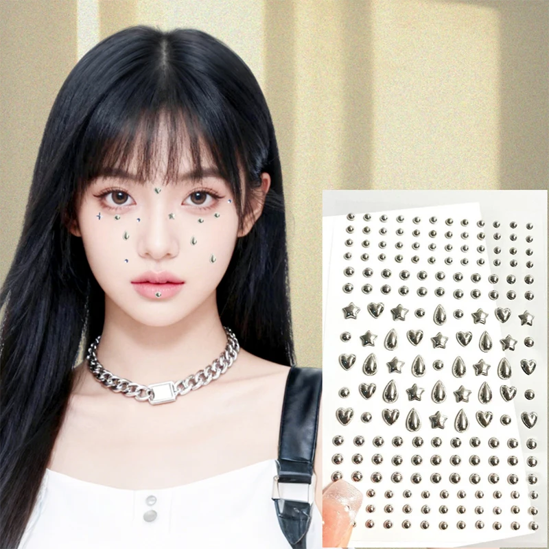 สติ๊กเกอร์ติดริมฝีปากแบบไม่ต้องเจาะ สีดำ กันน้ำ ใช้ซ้ำได้ แหวนตกแต่งริมฝีปาก คิ้ว สะดือ