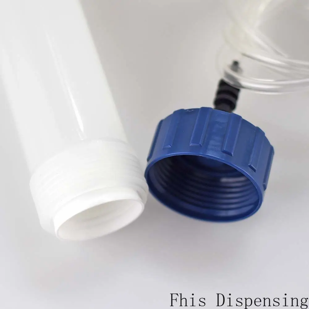 طرف موزع حقنة برميل محول 200cc سماكة واقية من الانفجار اللولب لور قفل #1