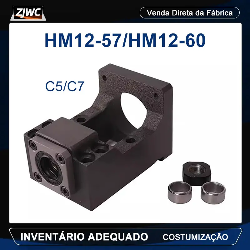 サーボモーターシート用の統合固定ブラケットネジサポートベアリングnema23nema-24sfu1605hm12-57-hm12-60c5c71個