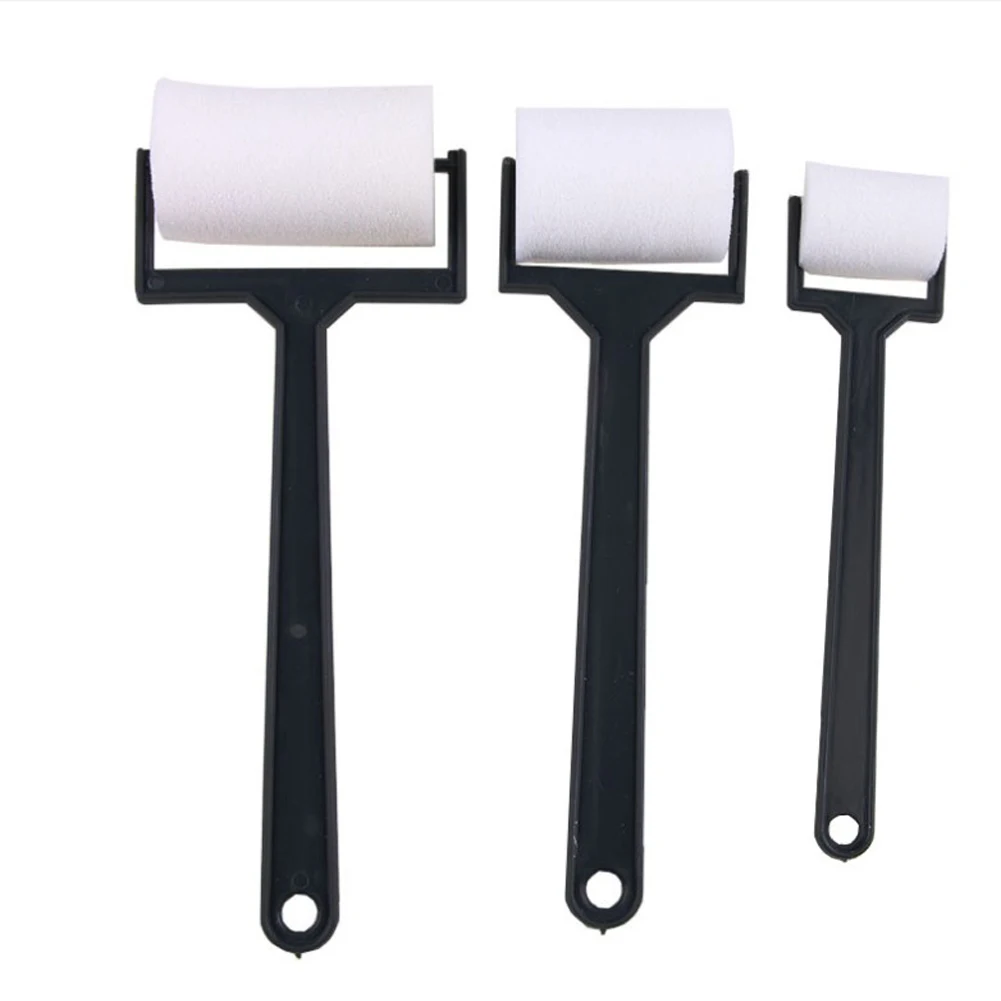 3pcs Craft Tool White Sponge Brush Foam Painting Roller Brush For Children Draw Craft Tool Decorative Supplies