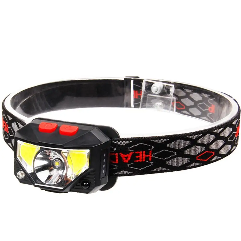 USB Head Torch Lamp Headlight Headlamp Rechargeable Running Sporting Goods Hiking WaterResistant Bicycle Bike Camping Fishing