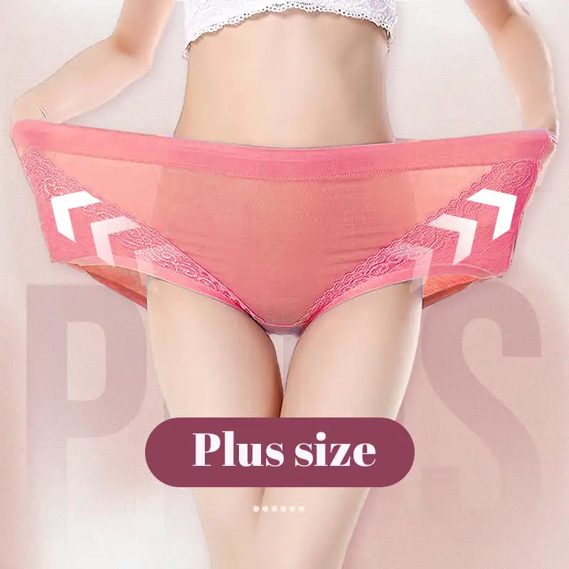 Women Panties High Waist Leak Proof Cotton Briefs Panties Plus Size Menstrual Period Briefs Jacquard Easy Clean Panties XL-6XL