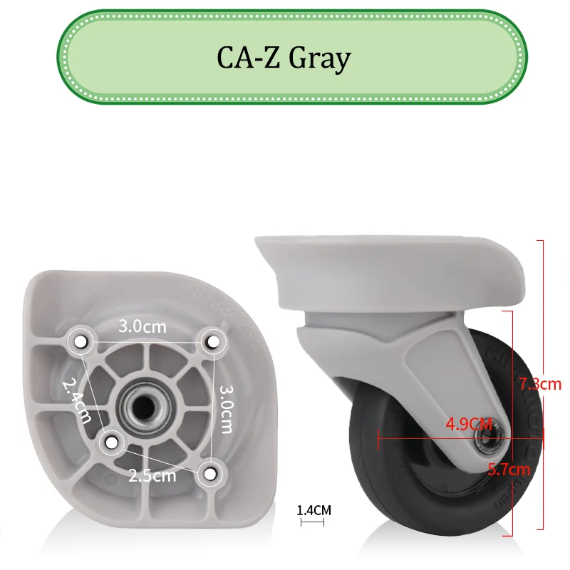 Suitable For Samsonite CA-Z Universal Wheel Trolley Case Wheel Replacement Luggage Pulley Sliding Casters Wear-resistant Repair