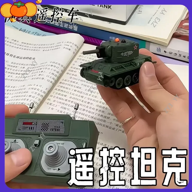 미니 원격 조종 탱크 시뮬레이션 오프로드 RC카 적외선 전투 충전식 창의적인 선물 남자친구용