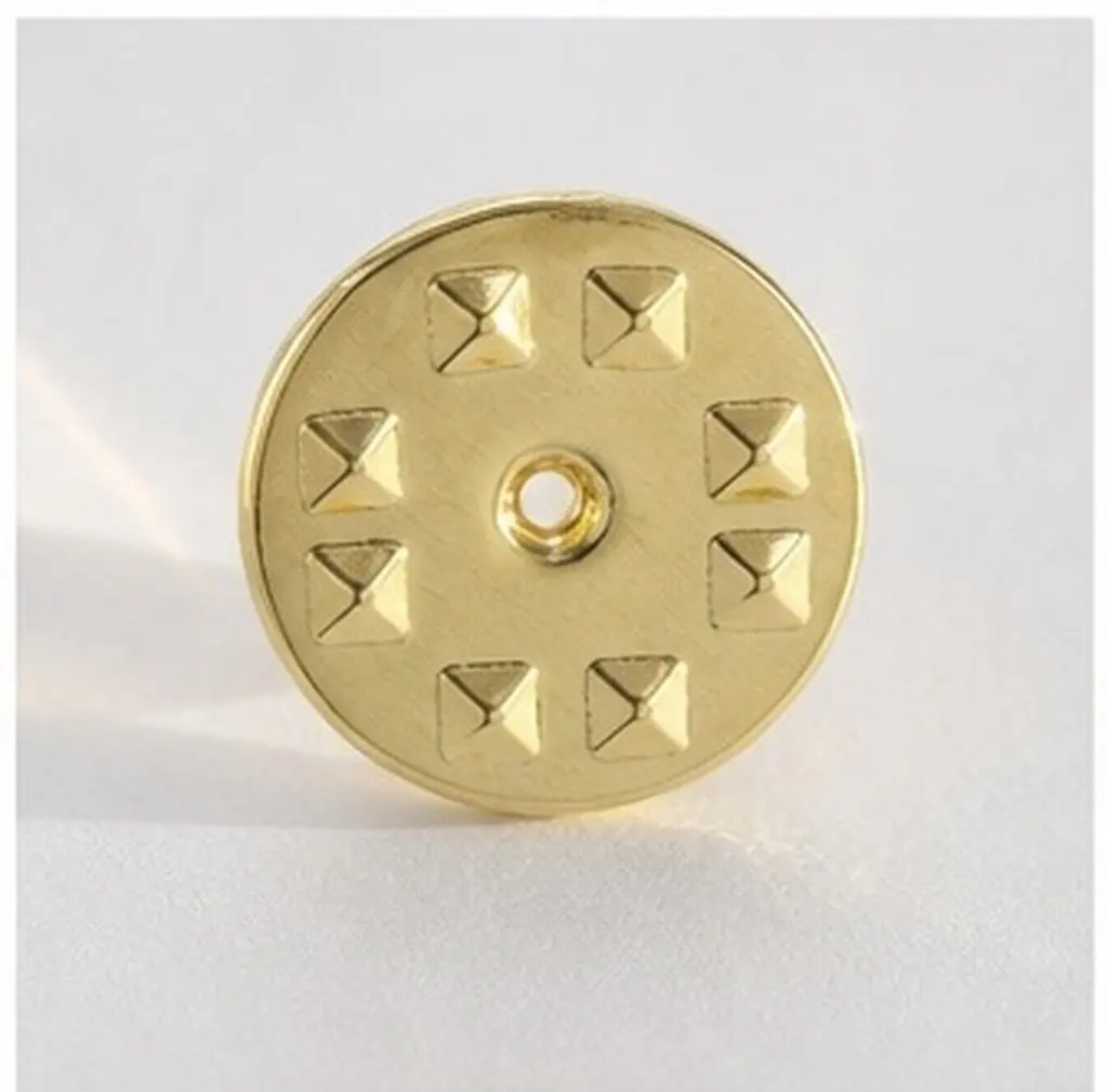 50Pcs Premium Metal Butterfly Clutch Pin Backs Replacement for Badge Insignia Uniform Pins Jewelry Secure Tie Fastening Gold