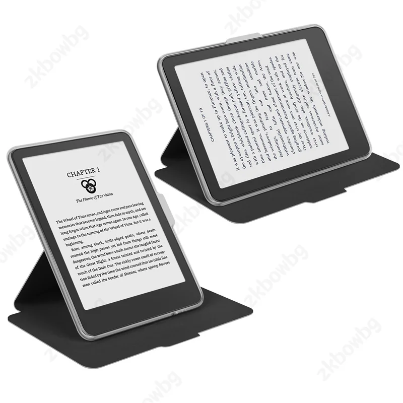 غطاء دوار للفصل المغناطيسي لـ Tolino Shine Color 2024 / Shine 5 2024 Shine4 2022 6 "الكتب الإلكتروني حافظة خلفية من الأكريليك الشفاف