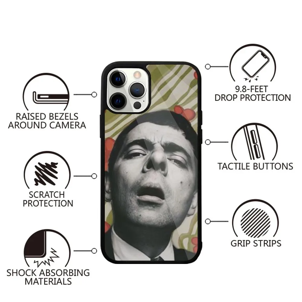 Funny Mr B-BeanS Phone Case Strong Magnetic For IPhone 16,15,14,13,Pro,Max,Plus,11,12,Mini For Magsafe Wireless Charging