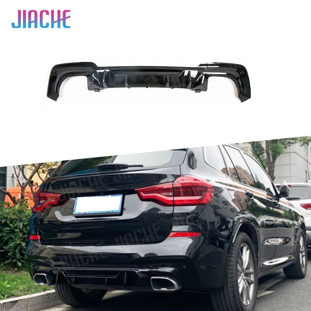 

Gloss Black Rear Bumper Lip For BMW X3 G01 M Sport 2018 - 2020 Rear Diffuser Bumper Lip Carbon Look Car Accessories