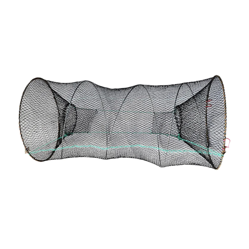 

Foldable Bait Cast Mesh Trap Net Portable Fishing Landing Net Shrimp Cage for Fish Lobster Prawn Minnow Crayfish Crab with Hand