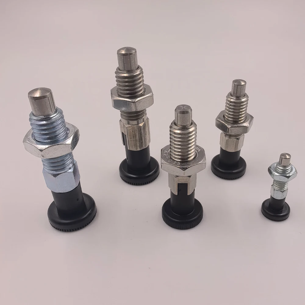 Knob Type Spring Loaded Index Plunger M6 M8 M10 M12 Stainless Steel Zinc Plated Carbon Steel Locating Lock Pin For Positioning