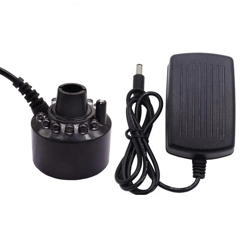 550Ml per hour, ultrasonic humidifier, fog generator 12pcs LED ultrasonic atomizer