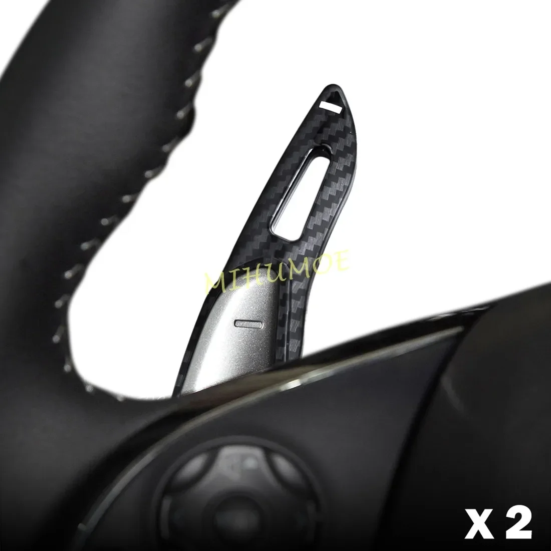 For Mitsubishi ASX Outlander Eclipse Cross Pajero Montero Sport MK3 L200 Triton Car Steering Wheel Shift Paddle Shifter Sticker