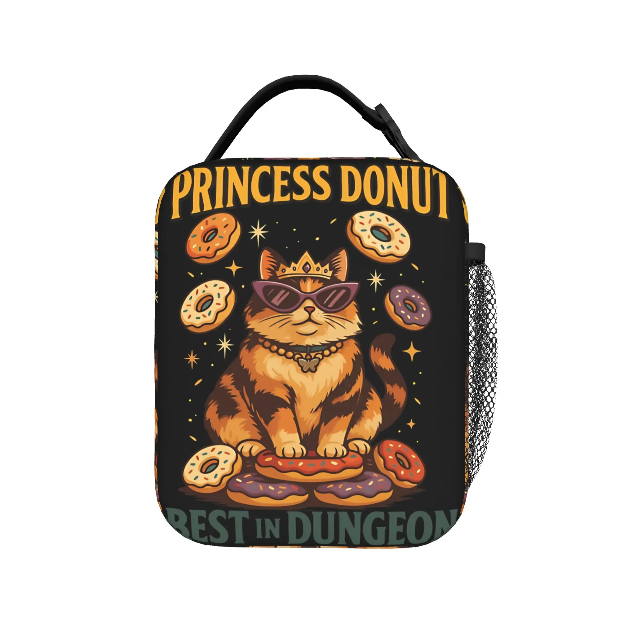 Princess Donut  Dungeon Crawler Carl  Insulated Lunch Bags Large  Reusable Cooler Bag Lunch Box Tote Travel Food Storage Bags