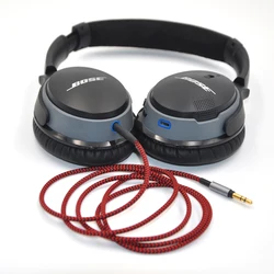 For BOSE Sennheiser JBLAKG 700 QC25 QC35 PXC480 Y45 Y45BT AE2 E30 OE2i Headset Replaceable 3.5mm to 2.5mm Nylon Braided Cable