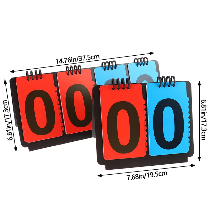 Sports Scoreboard Manual Score Flip Cards Score Counter For Baseball Coaches Tennis Ball Basketball Football Volleyball Sports - view 5