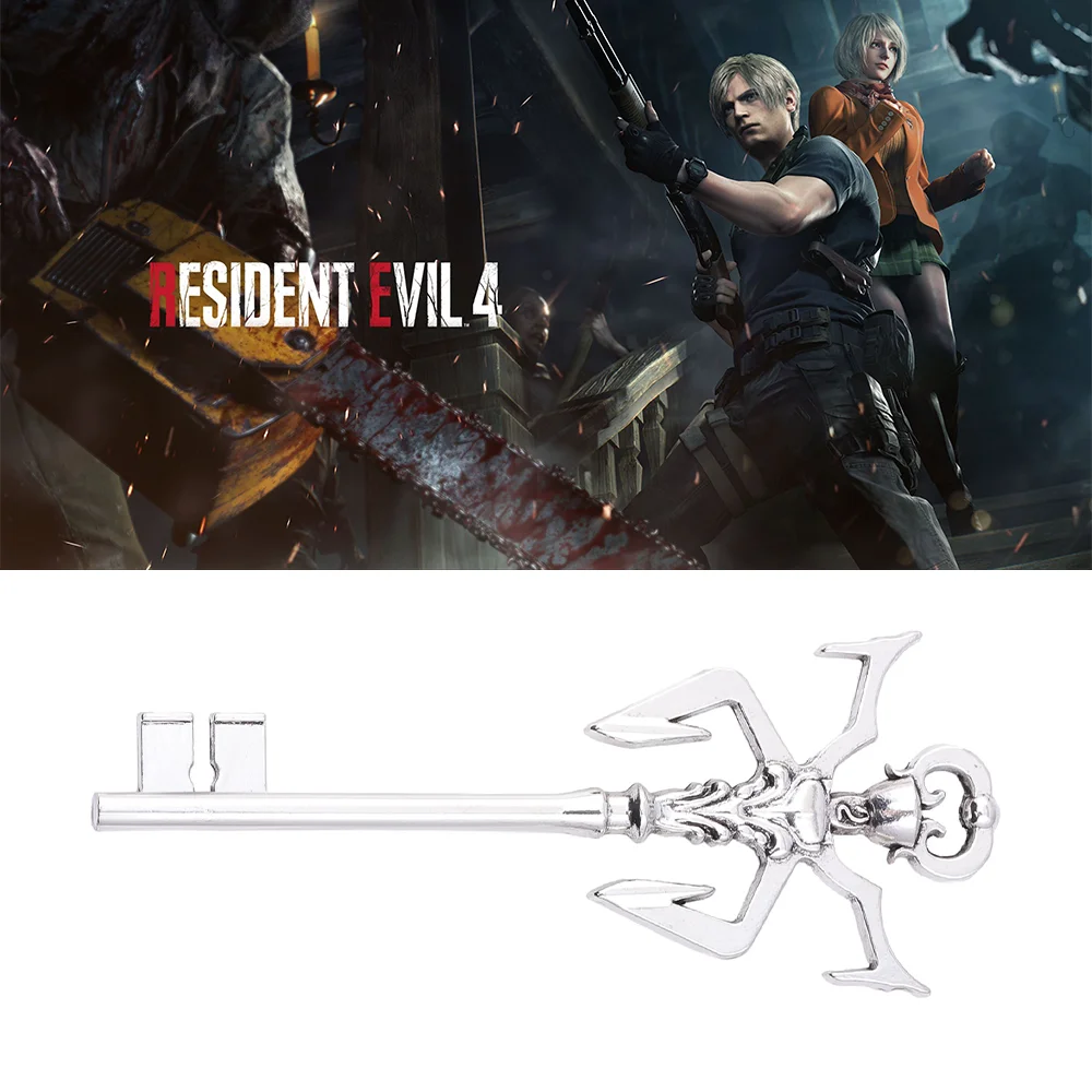 Resident Evil 4 Game Peripheral New Alien Key Pendant Cosplay Keyring Unisex Jewelry Props Accessories