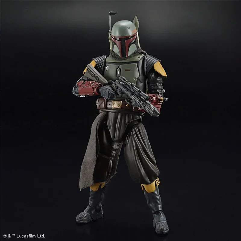 โมเดลตุ๊กตาขยับแขนขาได้อะนิเมะเเท้1/12 Boba Fett ประกอบลายภาพยนตร์สตาร์วอร์ส Bandai ของแท้ของเล่นสะสมของขวัญ