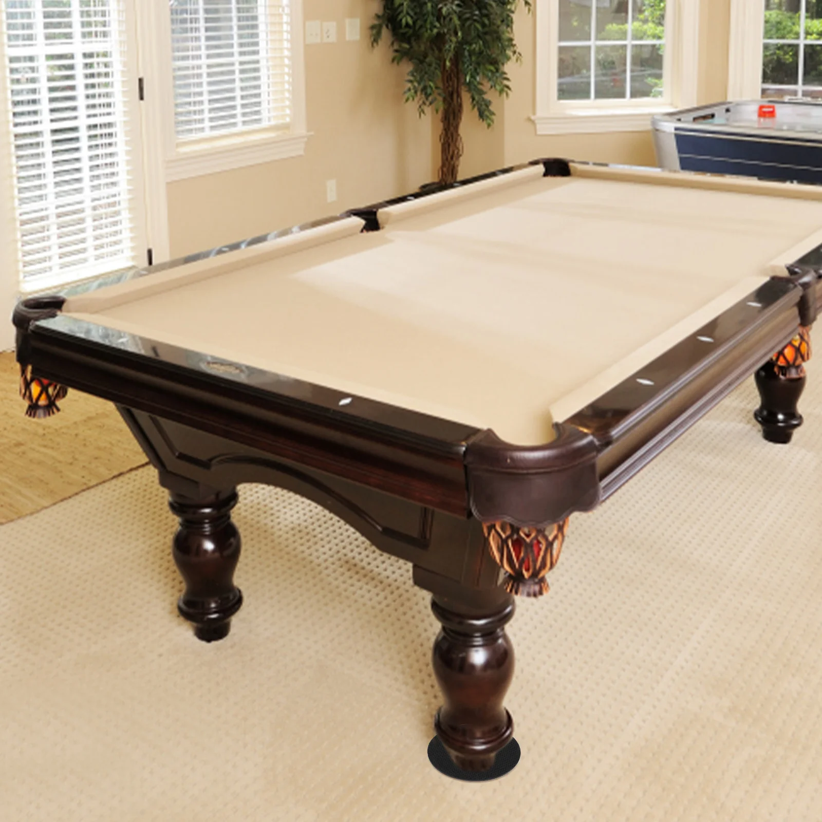 

10pcs Billiards Table Foot Pad Adjustable Table Leg Leveler Eva Durable Floor Protector For Home Kitchen Office Workshop