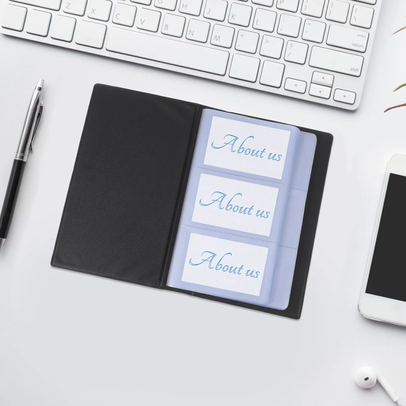 

Business Card Organizer Book Cards Binder Album Protective Pages Collection Cards Holder Display Album Gift