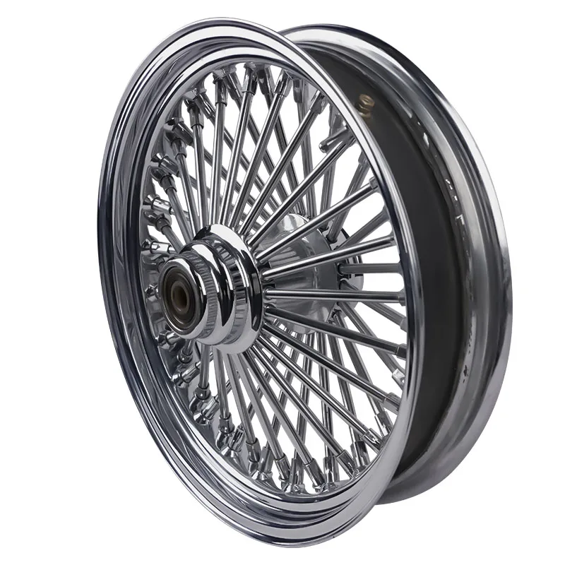 

Front Chrome 18x5.5In Motorcycle Wheels Aluminum Alloy Motorcycle Wheels Rim Iron for 2018-2023 Harley Softail 2014-2023 Touring