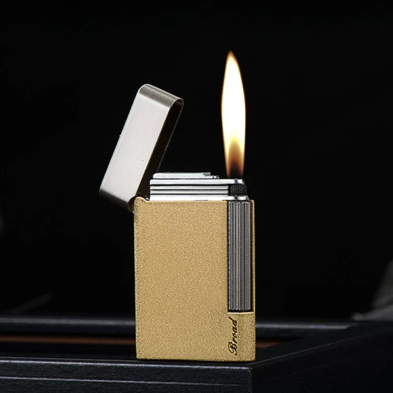 Inflatable Side Open Flame Lighter High Quality Grinding Wheel Lighter Smoking Accessories Lighters Gadgets Lighter Rolling Tray